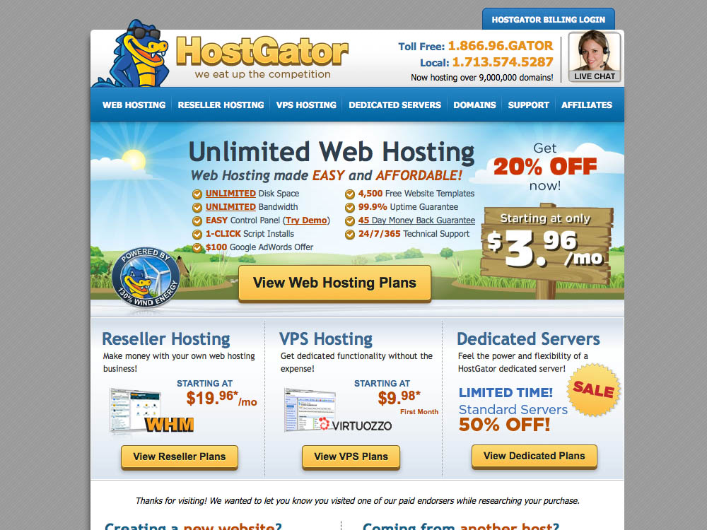 Best WordPress Hosting - Hostgator