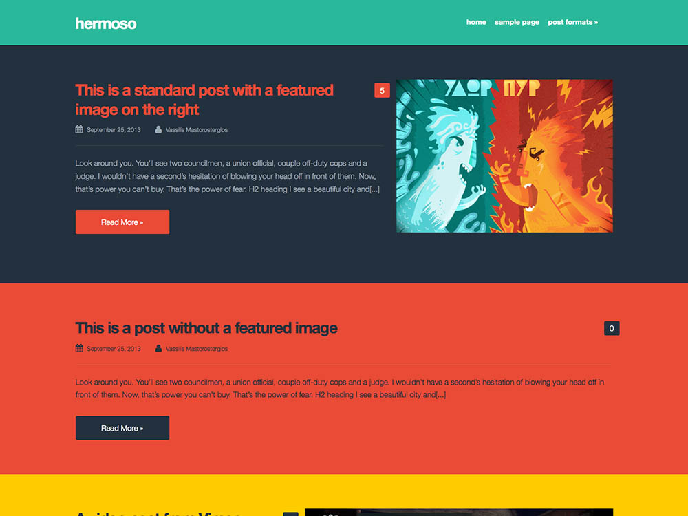 hermoso - Best WordPress Blog Themes