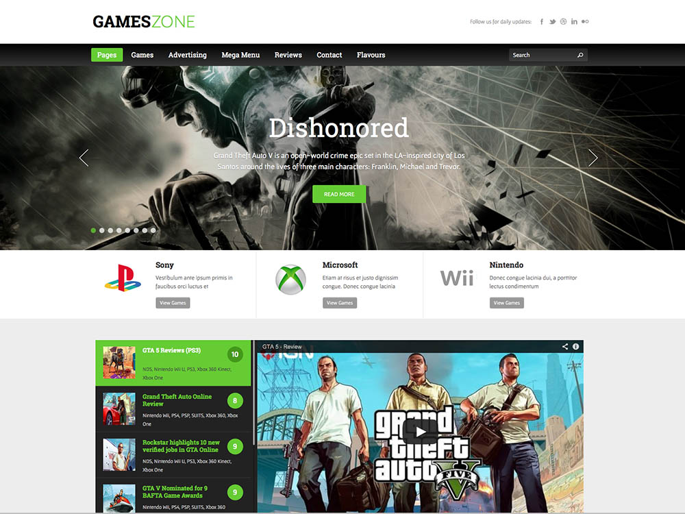Gamezone - Best WordPress Magazine Themes