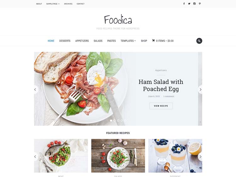 Foodica Recipe & Food Blog Theme