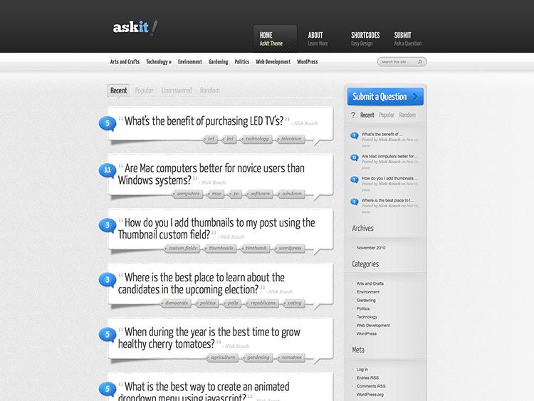 AskIt - Best WordPress Q&A Themes