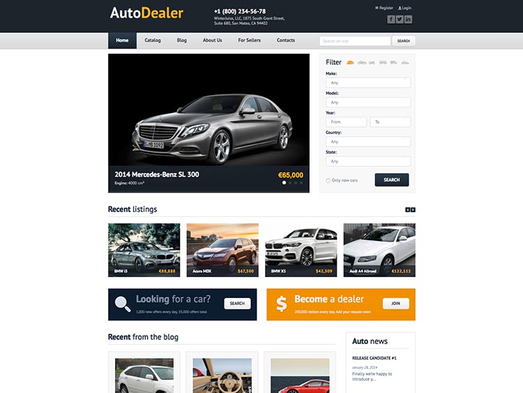 Auto Dealer Theme