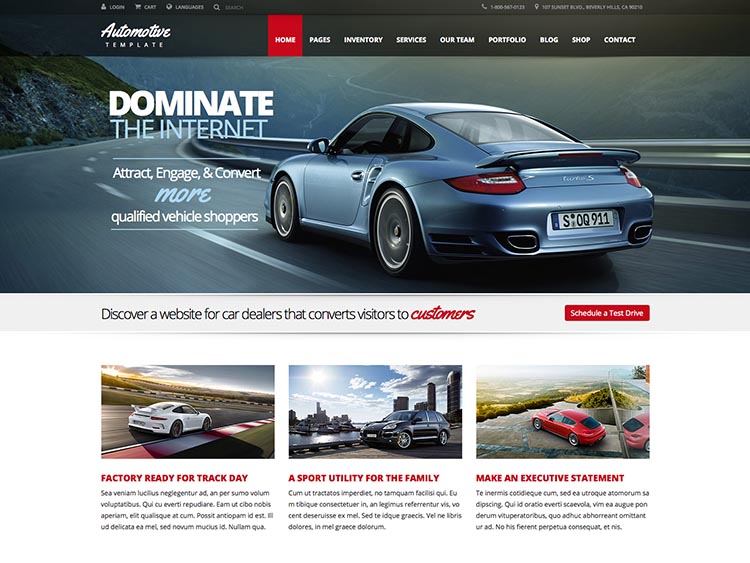 An awesome car dealer theme for WordPress