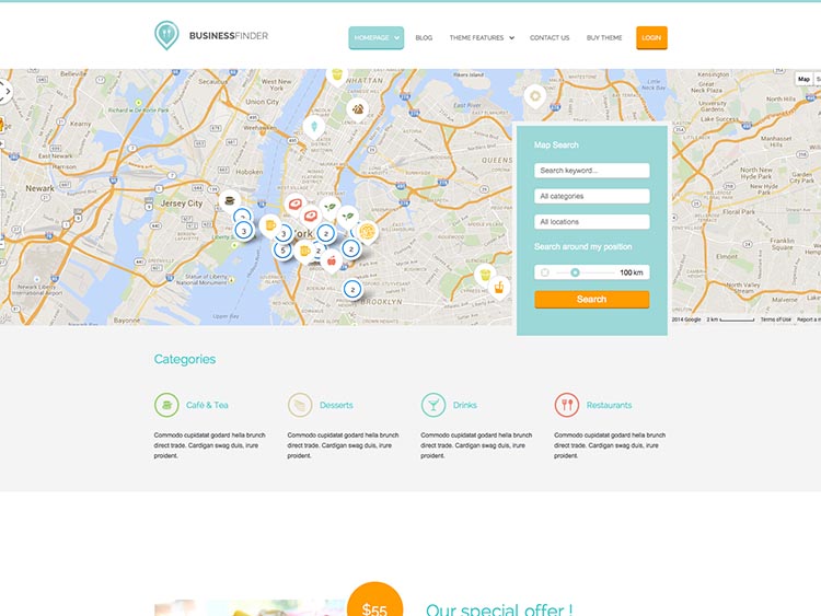 Business Finder - Best WordPress City Guide Themes