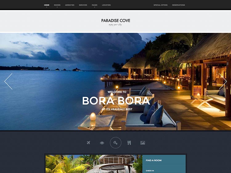 Paradise Cove - Best WordPress Resort Themes