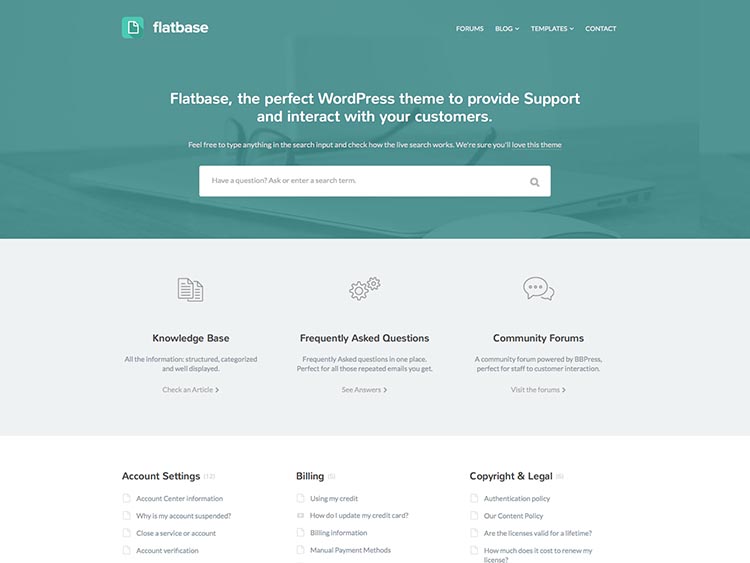 FlatbaseBest WordPress Knowledge Base Themes