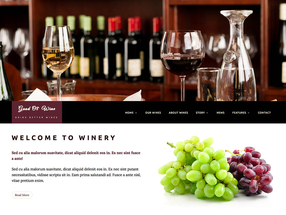 Good_Ol`_Wine - Best WordPress Wine Themes