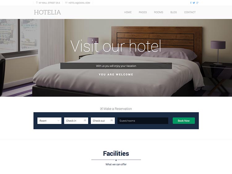 Hotelia - Best WordPress Bed & Breakfast Themes