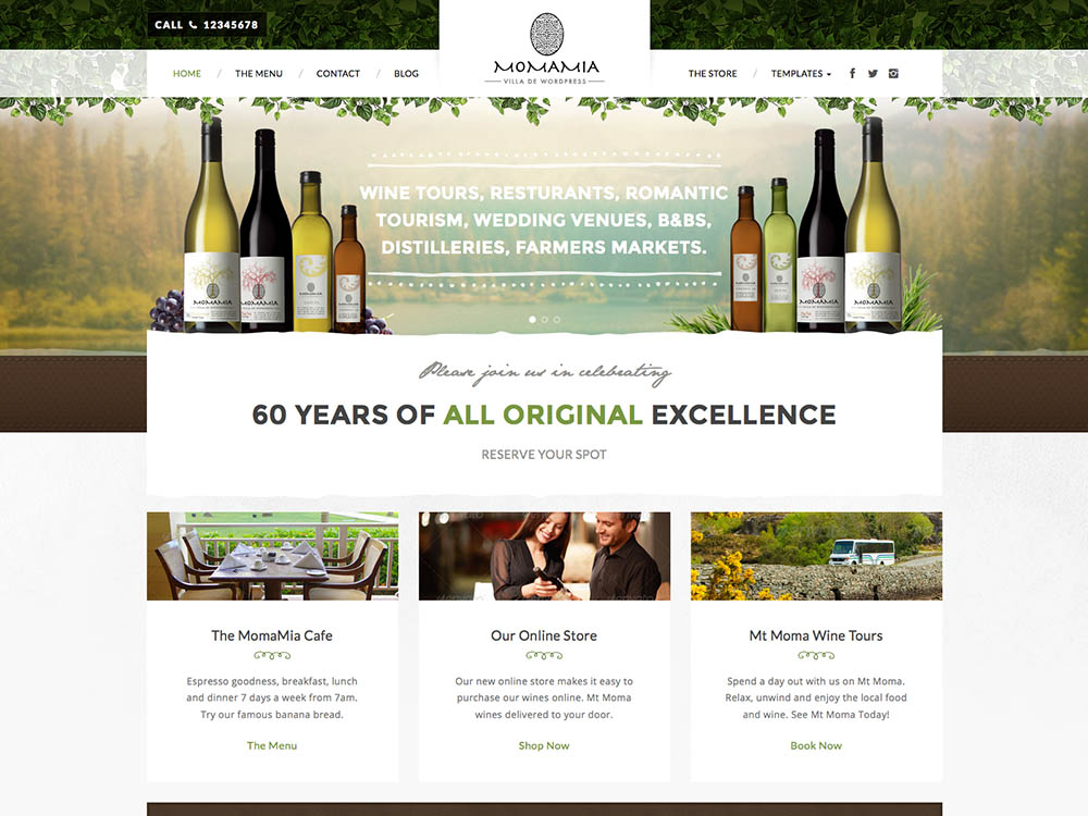 Best WordPress vineyard and winery theme