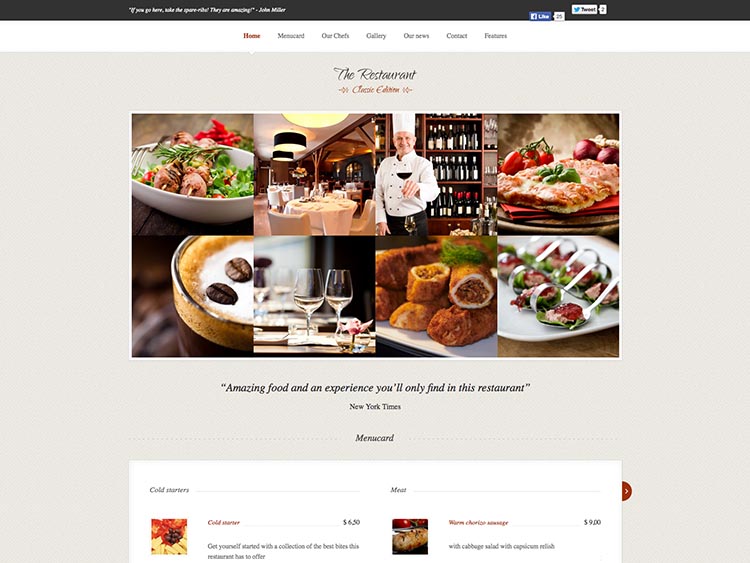  - Best WordPress Restaurant Themes