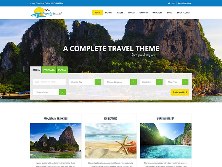 Theme wordpress travel agency 45+ Best