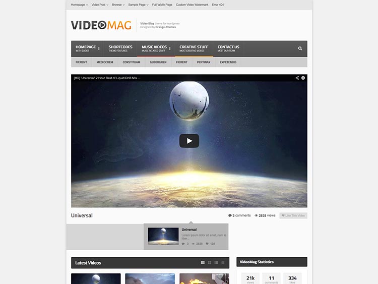 VideoMag - Best WordPress Video Magazine Themes