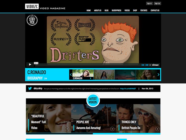 Viduze - Best WordPress Video Magazine Themes