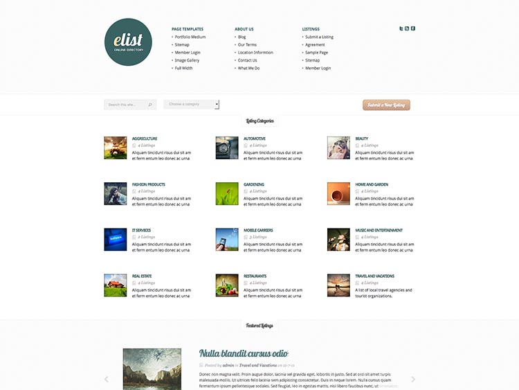 eList - Best WordPress Business Directory Themes