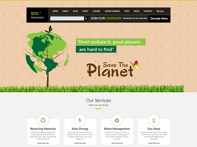Eco - Best WordPress Environmental & Activism Themes