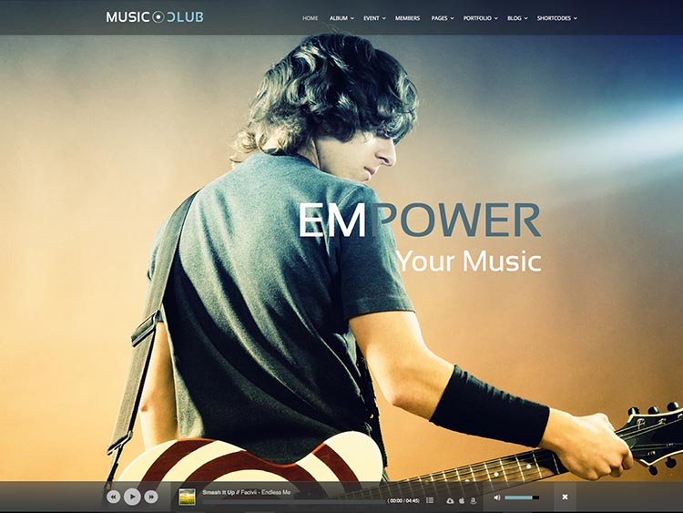 Music Club WordPress Theme