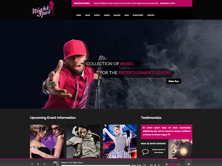 The best WordPress theme for dance clubs