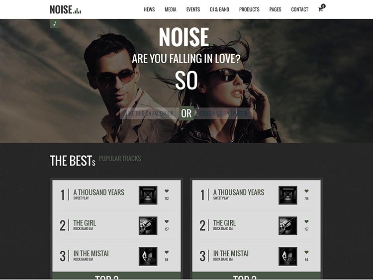 Noise WordPress DJ Theme