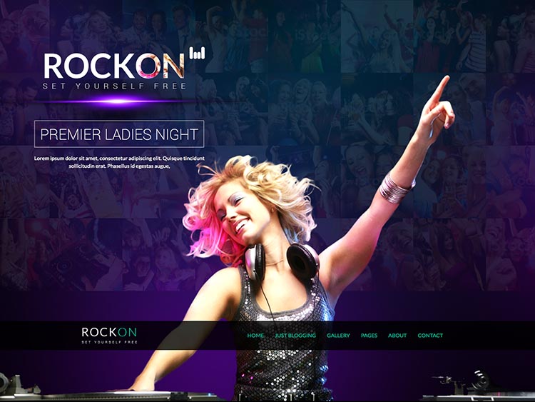 RockOn WordPress Bar Theme