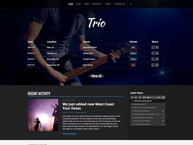 Trio Band and Musician Theme