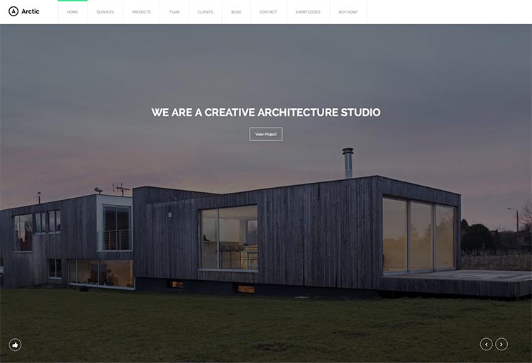 Arctic WordPress Theme for Architects