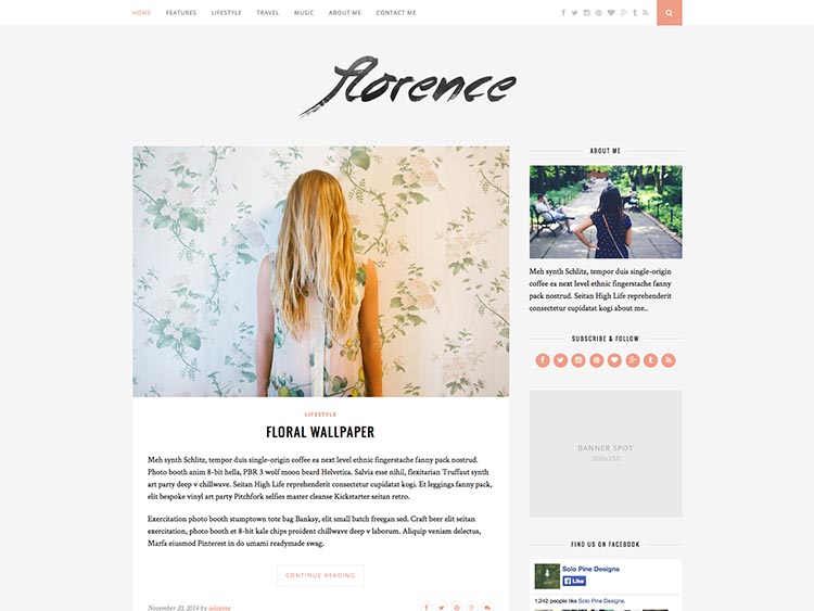 Florence WordPress Theme