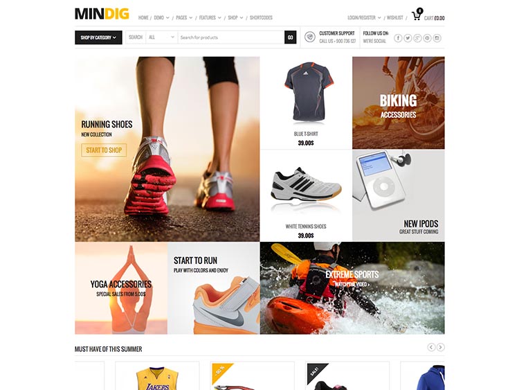 Mindig WordPress E-commerce Theme