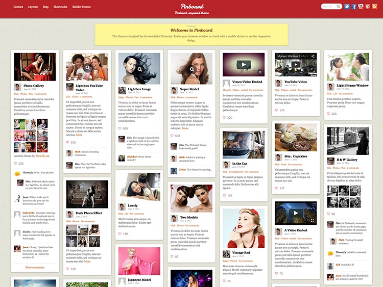 Best WordPress Pinterest-Style Theme