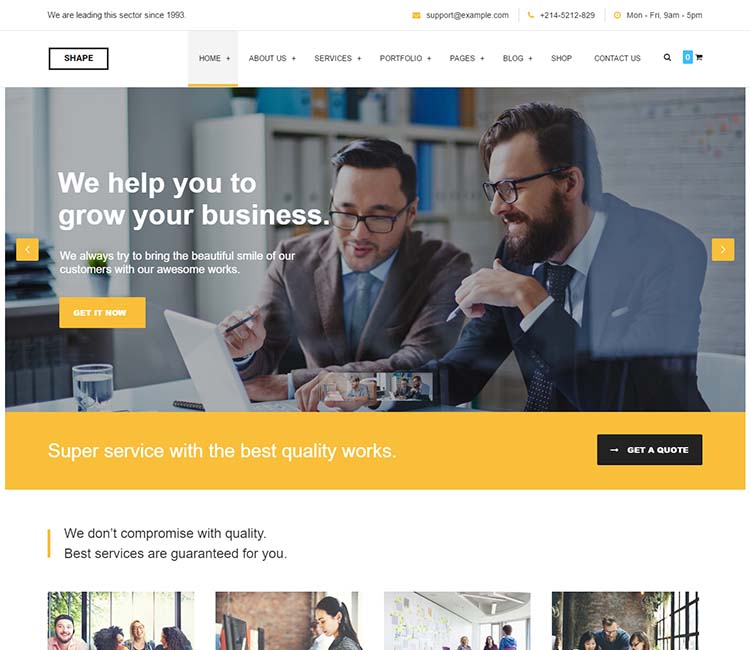 bootstrap business theme