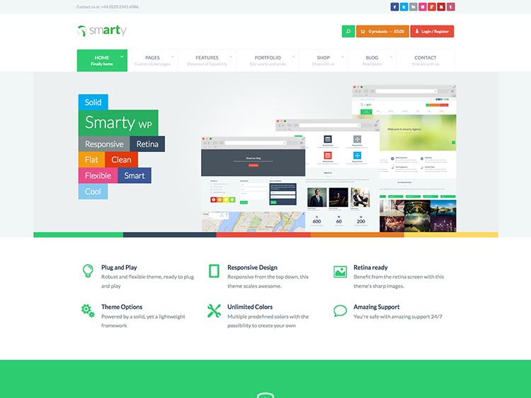 Smarty Business Theme for WordPress