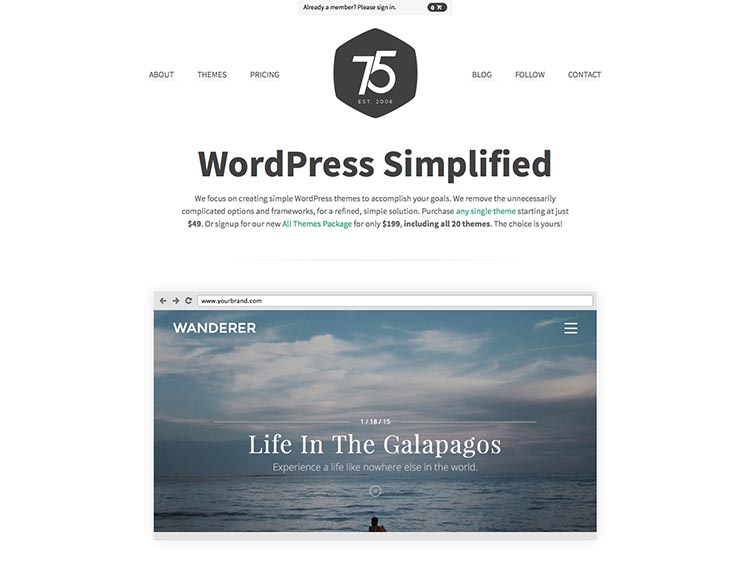 Press75 WordPress Theme Developer