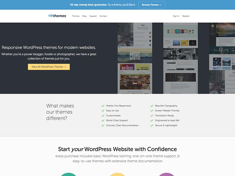 UpThemes WordPress Theme Shop