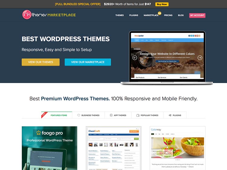 InkThemes Marketplace for WordPress Themes