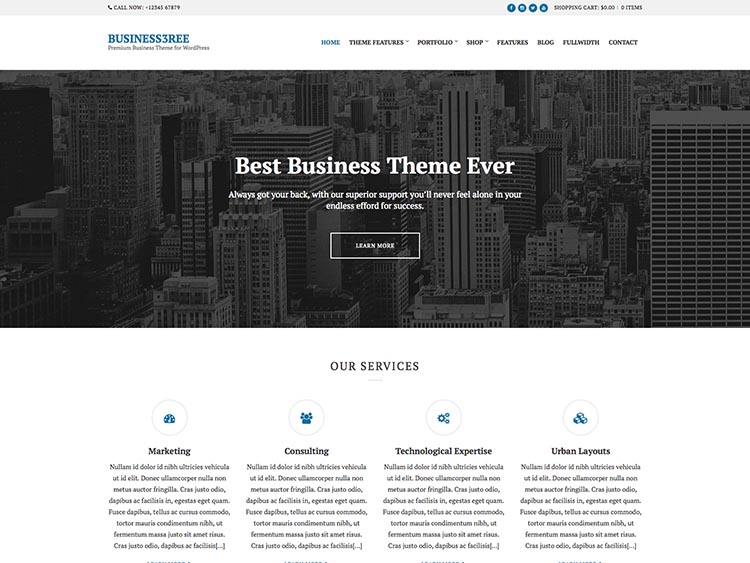 Business3reel WordPress Corporate Theme
