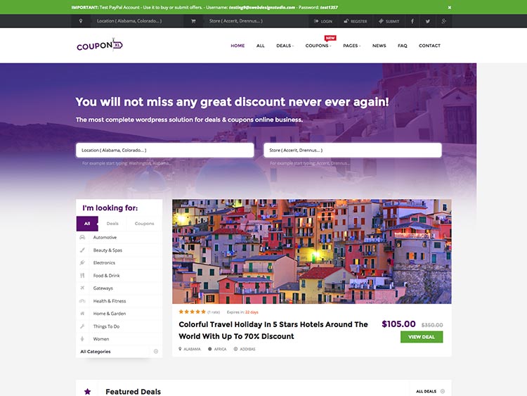 14 Best Wordpress Coupon Deals Themes For 2020 For Creating Retailmenot Or Groupon Style Websites Siteturner