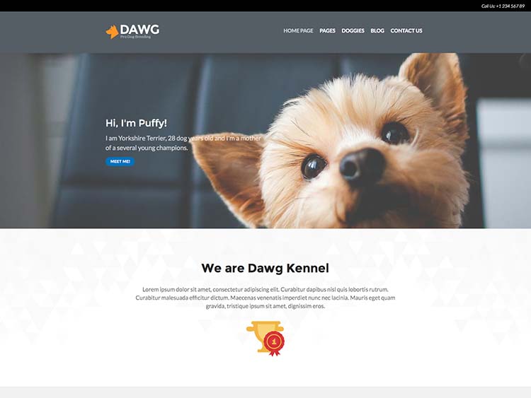 DAWG Dog Breeder Theme