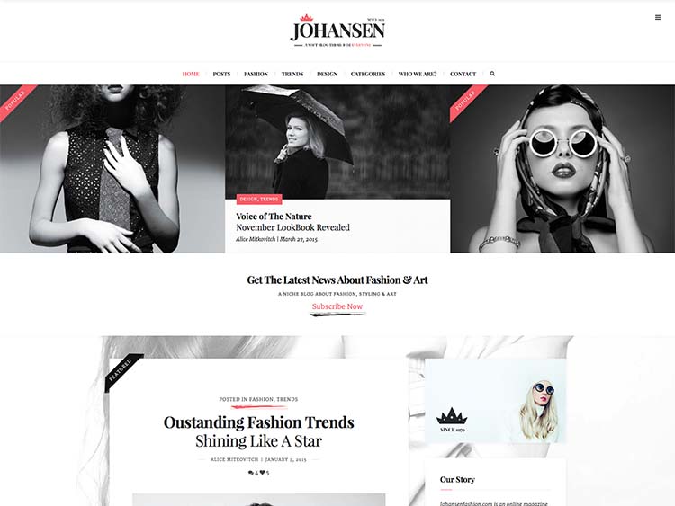 Johansen Fashion Theme for WordPress