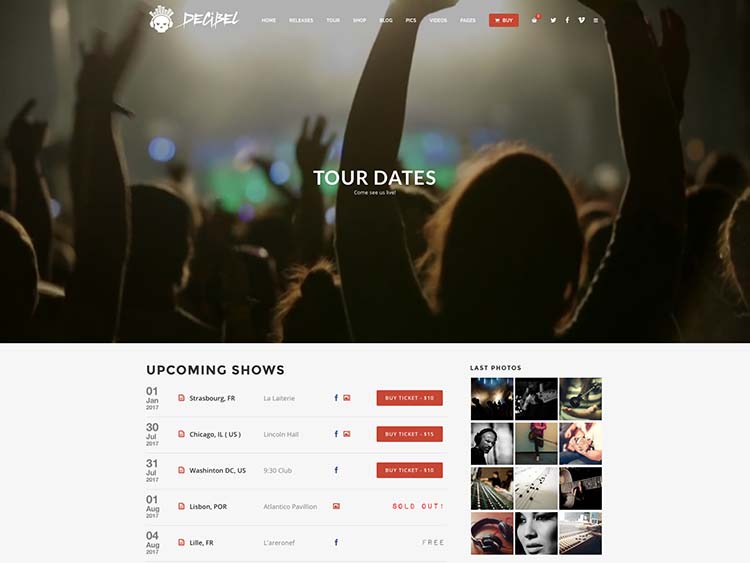 Best WordPress Theme for Bands