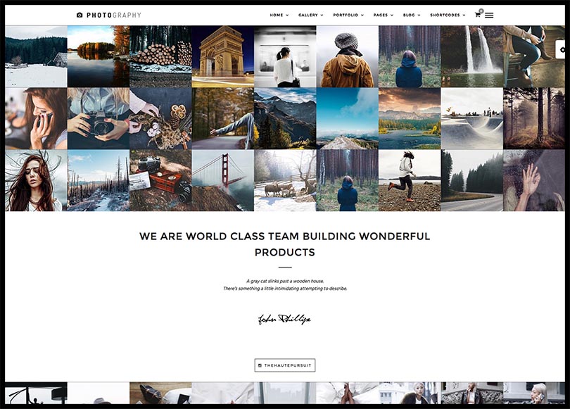 Best responsive photography theme for WordPress