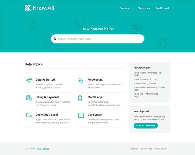 KnowAll Knowledge Base Theme for WordPress