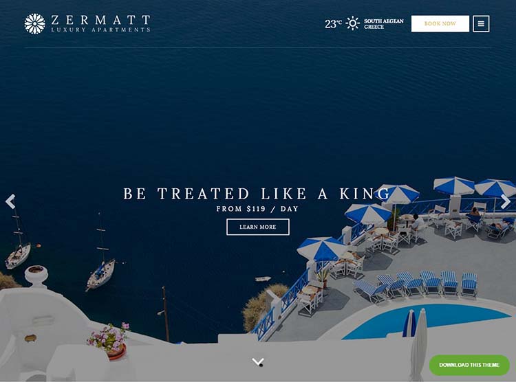 Zermatt – Hotel Theme for WordPress