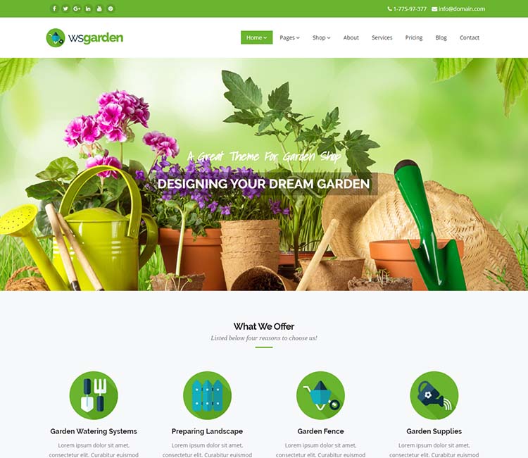 11 Best Lawn Garden Landscaping Wordpress Themes For 2020 Siteturner