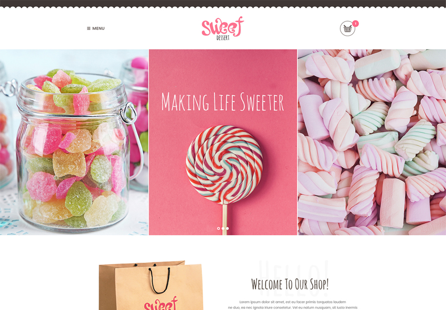 Sweet Dessert | Sweet Shop & Cafe WordPress Theme